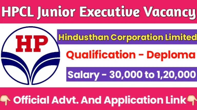 HPCL Junior Executive Recruitment 2025 Notification